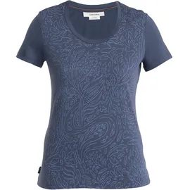Icebreaker Damen Funktionsshirt Merino 150 Tech Lite III Woods T-Shirt blau)