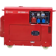 Premium Diesel Stromerzeuger 10kW+Batterie E-Start Generator 2x220V+1x380