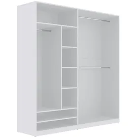 marmex möbel TRES A/B Kleiderschrank 190x206x51 weiß