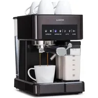 Klarstein Espresso Siebträgermaschine mit Milchaufschäumer, 1,8L Mini-Espressomaschine mit Siebträger, 20 Bar Edelstahl-Kaffeemaschine Klein, 13...