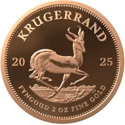 2 Unzen Gold-Krügerrand - Südafrika 2025