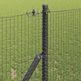 vidaXL Zaunpfosten 25 x 1,2 m Grau/Stahl