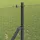 vidaXL Zaunpfosten 25 x 1,2 m Grau/Stahl