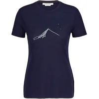 Icebreaker Merino 150 Tech Lite South Constellation Kurzarm-t-shirt - Midnight Navy - L