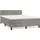 vidaXL Boxspringbett 140 x 200 cm Hellgrau