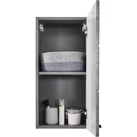 BASIC by Balculina Hängeschrank BASIC BY BALCULINA "Silver, Badezimmerschrank BxHxT 34x70x23", silber (rauchsilber), B:34cm H:70cm T:23cm, FSC-zertifizierter Holzwerkstoff, Schränke, Hängeschrank, Breite 34cm, Tür L/R monierbar, FSC-Mix 70%