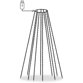vidaXL Lichterkettennetz LED 400 cm Mehrfarbig