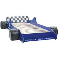 vidaXL Kinderbett im Rennwagen-Design 90 x 200 cm Blau