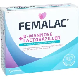 Apogepha FEMALAC D-Mannose + Lactobazillen 10 St.
