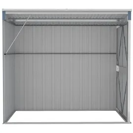 vidaXL Wand-Geräteschuppen 1,18 x 1,94 x 1,78 m grau