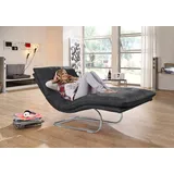 W.Schillig Relaxliege daily dreams Polyester 95 x 91 x 170 cm grau mit Kissen