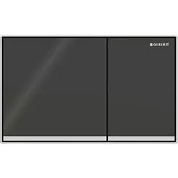 Geberit Sigma 60 Betätigungsplatte 115640SJ1 Glas schwarz, Betätigung flächenbündig
