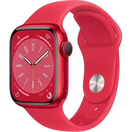 Apple Watch Series 8 GPS 45 mm Aluminiumgehäuse (product)red, Sportarmband (product)red