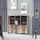 Forte Bücherregal Clif 136,4 x 41,6 x 118,3 cm Dunkelgrau