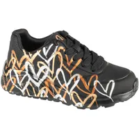 SKECHERS Uno Lite Metallic Love Kinder Schwarz 36