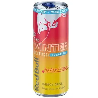 Red Bull Winter Edition 2025 Fuji-Apfel & Ingwer Sugarfree Energy Drink 250ml