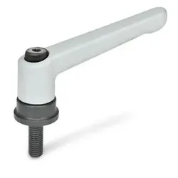 300.4-78-M8-21-SR Verstellbare Klemmhebel mit Spannkraft-Verstärkung, Schraube Stahl