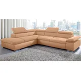 sit&more Ecksofa Valantine V, wahlweise mit Bettfunktion, braun