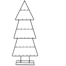 Spetebo Design Metall Tannenbaum schwarz 100 cm