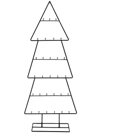 Spetebo Design Metall Tannenbaum schwarz 100 cm