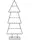 Spetebo Design Metall Tannenbaum schwarz 100 cm