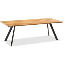 Niehoff Gartentisch 260 x 95 x 76 cm Teak geölt/braun