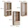 Vicco Kleiderschrank Elmo 280 x 200 x 50 cm Braun