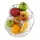 DESIGN DELIGHTS Obst-Etagere, Silber, Metall Obstständer, Früchteschale, Brotkorb
