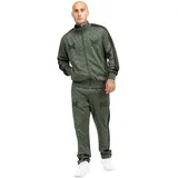 TapouT Herren Trainingsanzug Punkass TRACK normale Passform Olive/Black, L