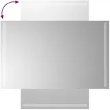vidaXL LED-Badspiegel 50x80 cm