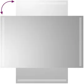 vidaXL LED-Badspiegel 50x80 cm