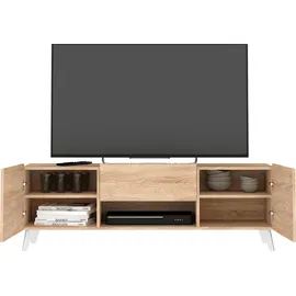 FMD Brighton Lowboard 140 cm Braun Holz