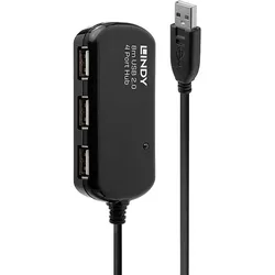 Lindy USB 2.0 Aktiv-Verlängerungs-Hub Pro - Kabel
