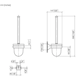 Dornbracht WC-Bürstengarnitur Madison Messing (83900361)