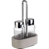 APS 40410 Menage "ELEMENT", 10 x 6 cm, Höhe 17 cm, Set besteht aus: Salz- und Pfefferstreuer, Betonständer