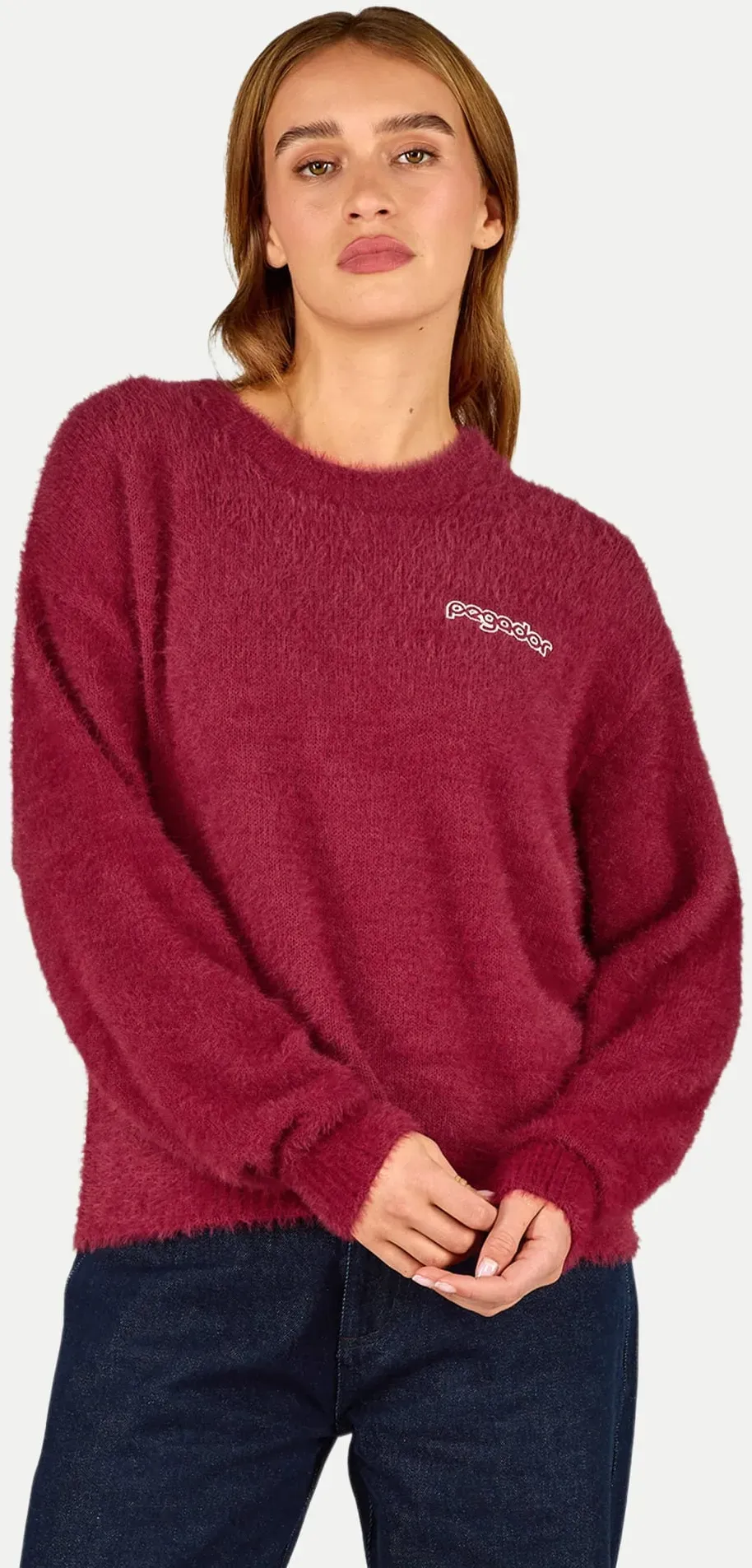 Oversized Teddy Sweatshirt Alicante Pink XS