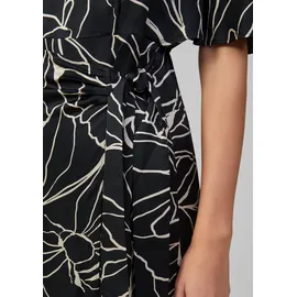 s.Oliver Midikleid Wickeloptik Schwarz 36