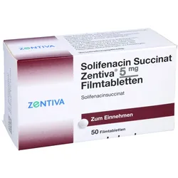 SOLIFENACIN SUCCINAT Zentiva 5 mg Filmtabletten 50 St