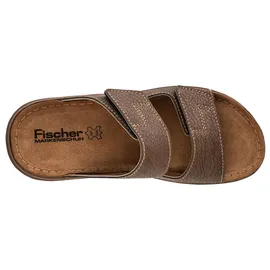 Fischer Markenschuh Slides Braun 41