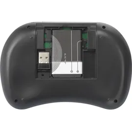 Renkforce RF-MWK-100 Funk Tastatur Deutsch, QWERTZ Schwarz Integriertes Touchpad