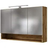 Held MÖBEL Spiegelschrank »Livorno«, Höhe: 64 cm, Tiefe: 20 cm, wotaneichefarben - bunt
