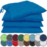 NatureMark Stuhlkissen 40 x 40 cm Blau