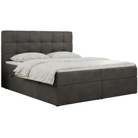 MKS Boxbett, ERNI 160/200 - Dunkelgrau Velvet ... H4