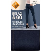 NUR DIE Damen Treggings in Jeans-Optik blau Gr. 38-40