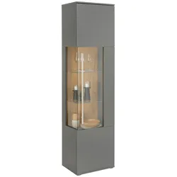 Vitrine Limit in Grau/Eichefarben