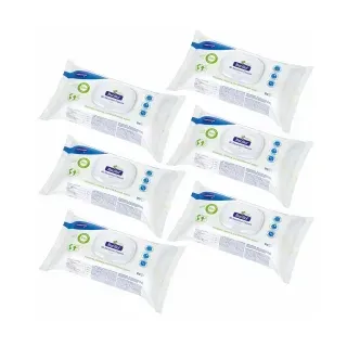 Bacillol 30 Sensitive Green Tissues Flächendesinfektionstücher , Plastikfreie Reinigungs- und Desinfektionstücher für empfindliche Oberflächen, 1 Karton= 6 Flow-Packs à 120 Tücher, Maße: 17 x 20 cm