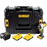 DeWalt DCF 809 D2T Akku Schlagschrauber 18 V 190 Nm 1/4" Brushless + 2x Akku 2,0 Ah + Ladegerät + TSTAK