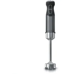 Arendo Edelstahl Stabmixer in grau Handmixer - Pürierstab - stufenlose Regelung