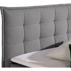 Home Affaire Boxspringbett HOME AFFAIRE, grau, B:110cm L:209cm, Komplettbetten, Boxspringbett, inklusive Komfortschaum-Topper
