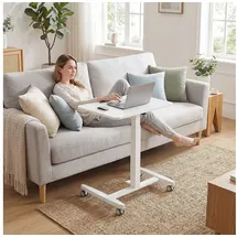 Homcom Stehpult-60,5L x 52B x 75-114H cm-Weiß | Gr.: onesize